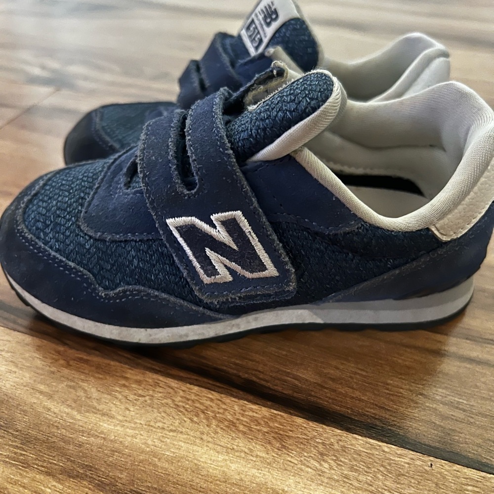 New balance blue Velcro toddler shoes